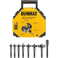 DeWalt 8 Piece Forstner Wood Drill Bit Set