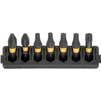 DeWalt 7 Piece FlexTorq Phillips, Pozi and Torx Screwdriver Bit Bar Set