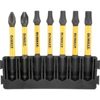 DeWalt 7 Piece FlexTorq Phillips, Pozi and Torx Screwdriver Bit Bar Set