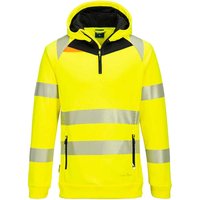 Portwest DX4 Hi Vis 1/4 Zip Hoodie