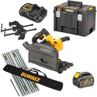 DeWalt DCS520 54v XR Cordless FlexVolt Plunge Saw and Guide Rails Kit
