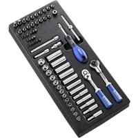 Expert by Facom 67 Piece 1/4" Drive Hex Socket Set Metric in Module Tray
