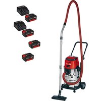 Einhell TE-VC 36/30 Li S 36v Cordless Stainless Steel Wet and Dry Vacuum Cleaner 30L