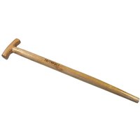 Faithfull FSC Ash T Grip Bent Taper Spade Fork or Shovel Handle 0.7m