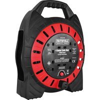 Faithfull Power Plus Semi Enclosed Cable Reel 240v