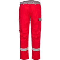 BizFlame Ultra Two Tone Flame Resistant Trousers Red 41" 31"
