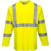 Portwest Flame Resistant Hi Vis Long Sleeve T Shirt