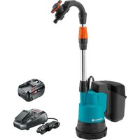 Gardena 2000/2 P4A 18v Cordless Rainwater Submersible Water Butt Tank Pump