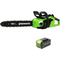Greenworks GD40CS18 40v Cordless Brushless Chainsaw 400mm