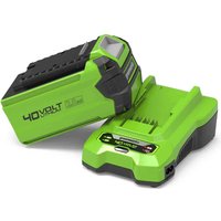 Greenworks GSK40B2 40v Cordless Li-ion Battery 2ah and Standard Battery Charger