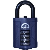 Squire CP40/2.5 Combination Padlock 4-Wheel 40mm Extra Long Shackle 63mm Boxed CP4025BX