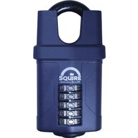 Henry Squire Push Button Combination Padlock Closed Shackle