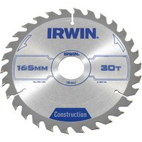 Irwin IRWIN® Construction Circular Saw Blade 165 x 30mm x 30T ATB 1897194