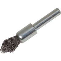 Lessmann Pointed End Brush with Shank 12/60 x 20mm, 0.30 Steel Wire 451.162