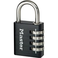 Master Lock Black Finish 40mm 4-Digit Combination Padlock 7640EURDBLK