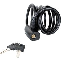 Master Lock Black Self Coiling Keyed Cable 1.8m x 8mm 8126EURDPRO