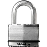 Master Lock Excellâ„¢ Laminated Steel 50mm Padlock 4-Pin - 25mm Shackle M5EURD