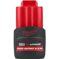 Milwaukee M12 HB2.5 12v Cordless High Output Li-ion Battery 2.5ah