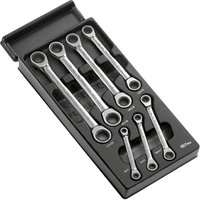 Facom MOD.64J7 7 Piece Ratchet Ring Spanner Set in Module Tray