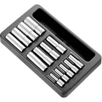 Facom MOD.HLB 13 Piece 1/2" Drive Deep Hexagon Socket Set in Module Tray