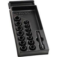 Facom 15 Piece 1/2" Drive Hexagon Impact Socket Set Metric in Module Tray