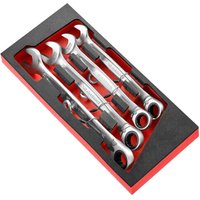 Facom MODM.467J4SLS 4 Piece SLS Ratchet Combination Spanner Set in Module Tray