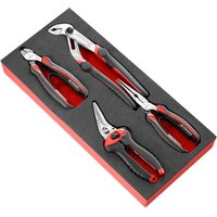 Facom MODM.CPEA2 4 Piece Plier and Shears Set in Foam Module