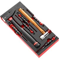 Facom MODM.MI1SLS 9 Piece Hammer Chisel and Punch Set in Foam Module