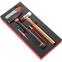 Facom MODM.MI7 7 Piece Hammer and Punch Set in Foam Tray