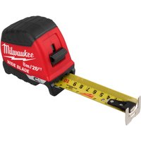 Milwaukee Wide Blade Gen 2 Magnetic Tape Measure Imperial & Metric 26ft / 8m 35mm