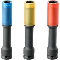 Facom NSI.3EL 3 Piece 1/2" Drive Reinforced Deep Thin Wall Alloy Wheel Socket Set