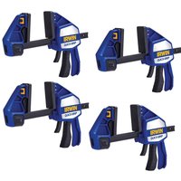 Quick-Grip 4 Piece Heavy Duty Xtreme One Handed Clamp 150mm Kit
