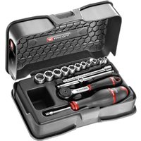 Facom R.161-1P6U 15 Piece 1/4" Drive Hexagon Socket Set Imperial