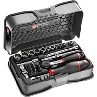 Facom R.161-4P12U 31 Piece 1/4" Drive Bi Hexagon Socket Set Imperial