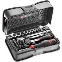 Facom R.161-5P6U 37 Piece 1/4" Drive Hexagon Socket Set Imperial