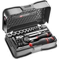 Facom R.161-6P6 37 Piece 1/4" Drive Hexagon Socket Set