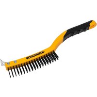 Roughneck Carbon Steel Soft Grip Wire Brush