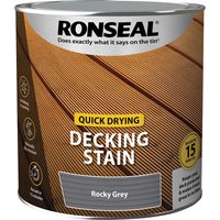 Ronseal Quick Drying Decking Stain Rocky Grey 2.5 litre 39078