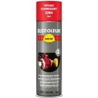 Rust Oleum Hard Hat Fluorescent Spray Paint Red 500ml