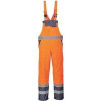 Oxford Weave 300D Class 2 Hi Vis Contrast Bib and Brace
