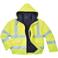 BizFlame Hi Vis Flame Resistant Rain Bomber Jacket