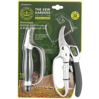 Kew Gardens Anvil Secateurs and Sharpener Set