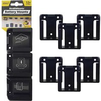 Stealth Mounts 6 Pack Battery Mounts for Makita 12V CXT Batteries