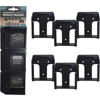 Stealth Mounts 6 Pack Battery Mounts for Makita 40V XGT Batteries