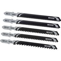 Stanley 5 Piece T Shank Jigsaw Blade Set for Wood