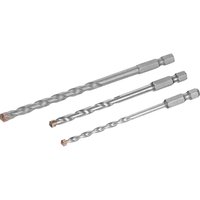 Stanley 3 Piece Hex Shank Masonry Drill Bit Set