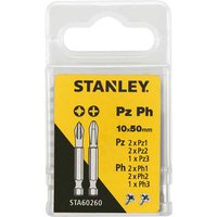 Stanley 10 Piece Pozi and Phillips Screwdriver Bit Set