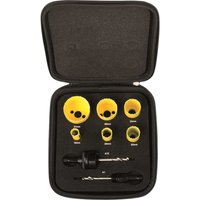 Starrett KFC06021 8 Piece Electricians Hole Saw Set