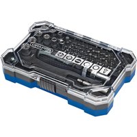 Draper Soft Grip Ratchet Screwdriver and 55 Piece Bit Set