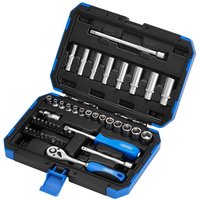 Draper 47 Piece 1/4" Drive Hex Socket Set Metric